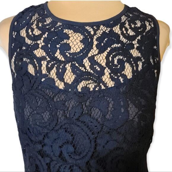 Michael Michael Kors Navy Lace Dress Size 4 - Picture 2 of 6